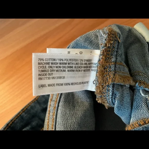 Wild Fable Women’s Blue High Rise Shorts, size 00/24R - Picture 4 of 5